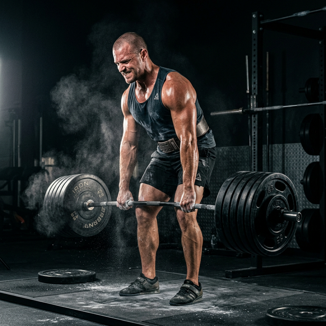 Atleta entrenando con fuerza en FusionGym Santiago